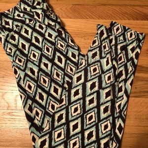 TC2 Lularoe leggings in mint and charcoal grey